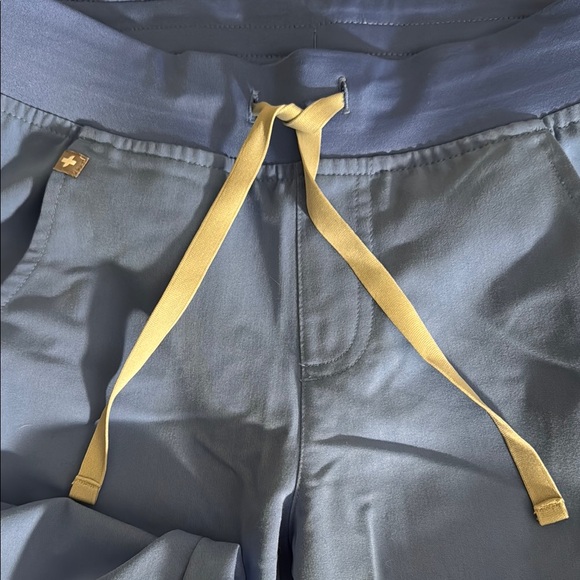 Blue Jogger Pants with Drawstring - Picture 2 of 4